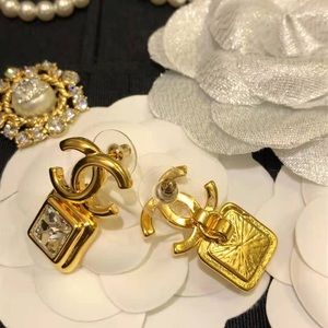 Chanel Gold Crystal Earring